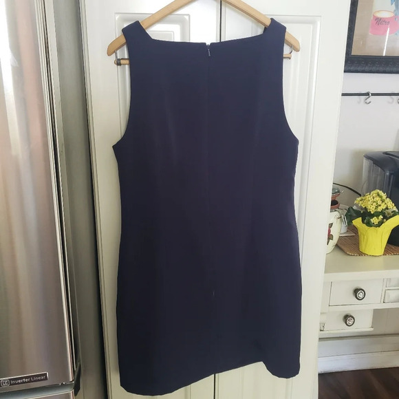 Paul Harris Navy Blue Lined Dress Jumper - Picture 4 of 6